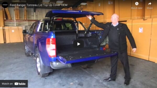 MK5 & MK6 Ford Ranger Top Up Cover Tonneau Lid With OEM Styling Bars