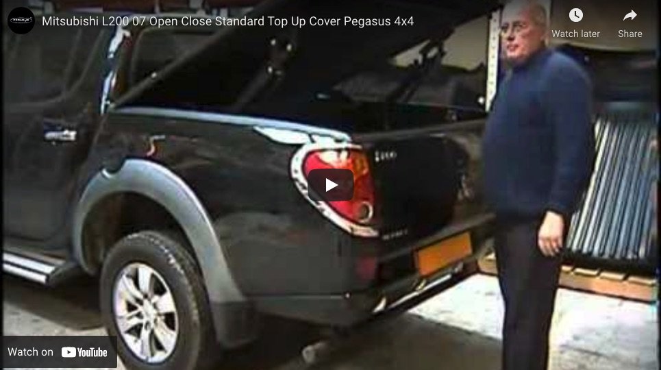 Mitsubishi L200 Top Up Cover Tonneau Lids - Longbed